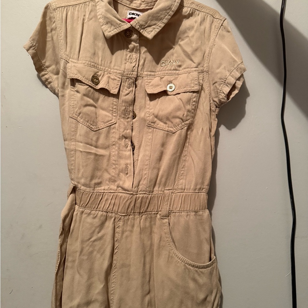 DKNY Beige Garment with Pink Hanger